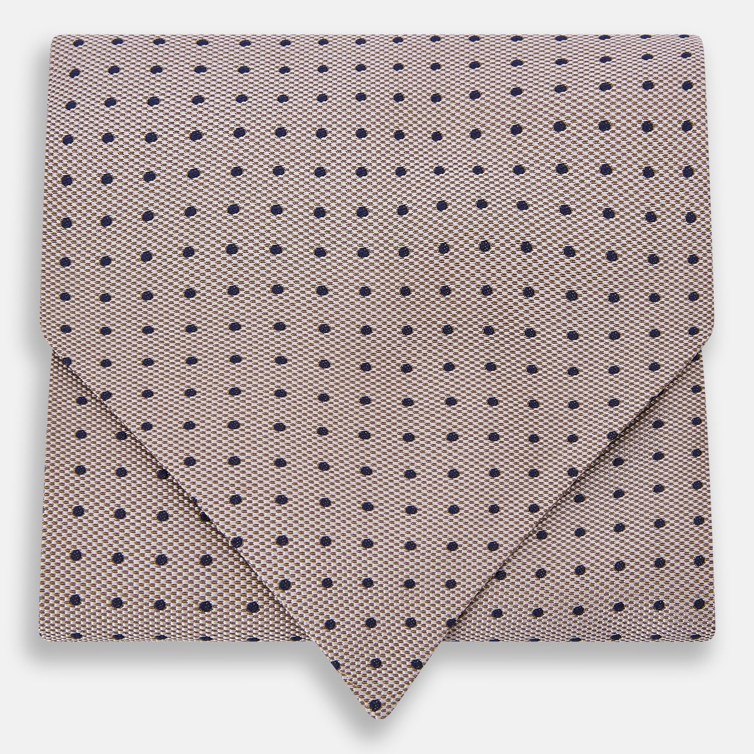 View 1 of product Navy and Lilac Micro Dot Silk Cravat