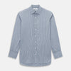 View 1 of product Steel Grey Ticking Stripe Mayfair Shirt