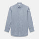 Steel Grey Ticking Stripe Mayfair Shirt