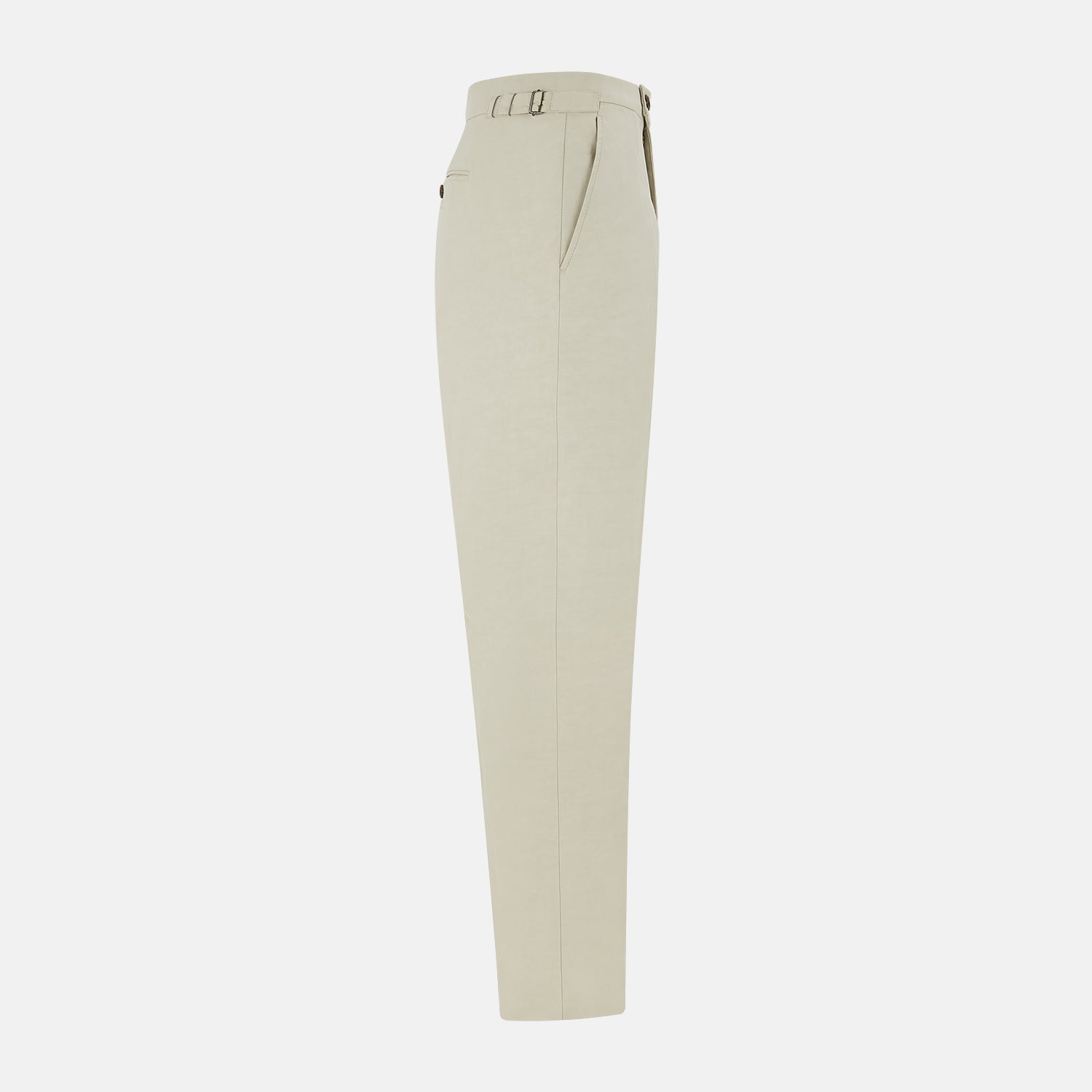 View 12 of product Taupe Cotton Blend Henry Trousers