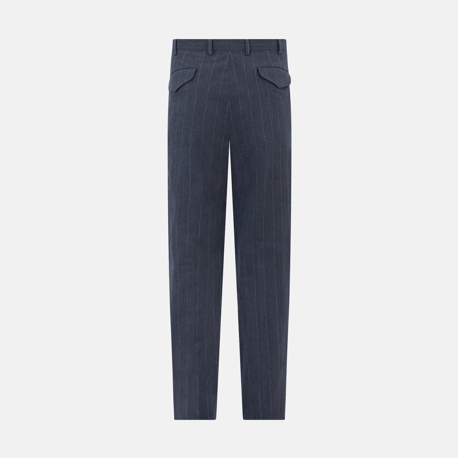 View 4 of product Navy Striped Edmund trousers