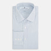 View 5 of product Navy and Blue Shadow Stripe Mayfair Shirt