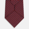 View 3 of product Red and Blue Geometric Floral Silk Tie