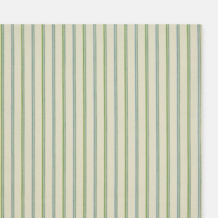 Hand Rolled Green Double Stripe Handkerchief Image 1