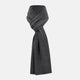 Plain Graphite Cashmere Knitted Scarf
