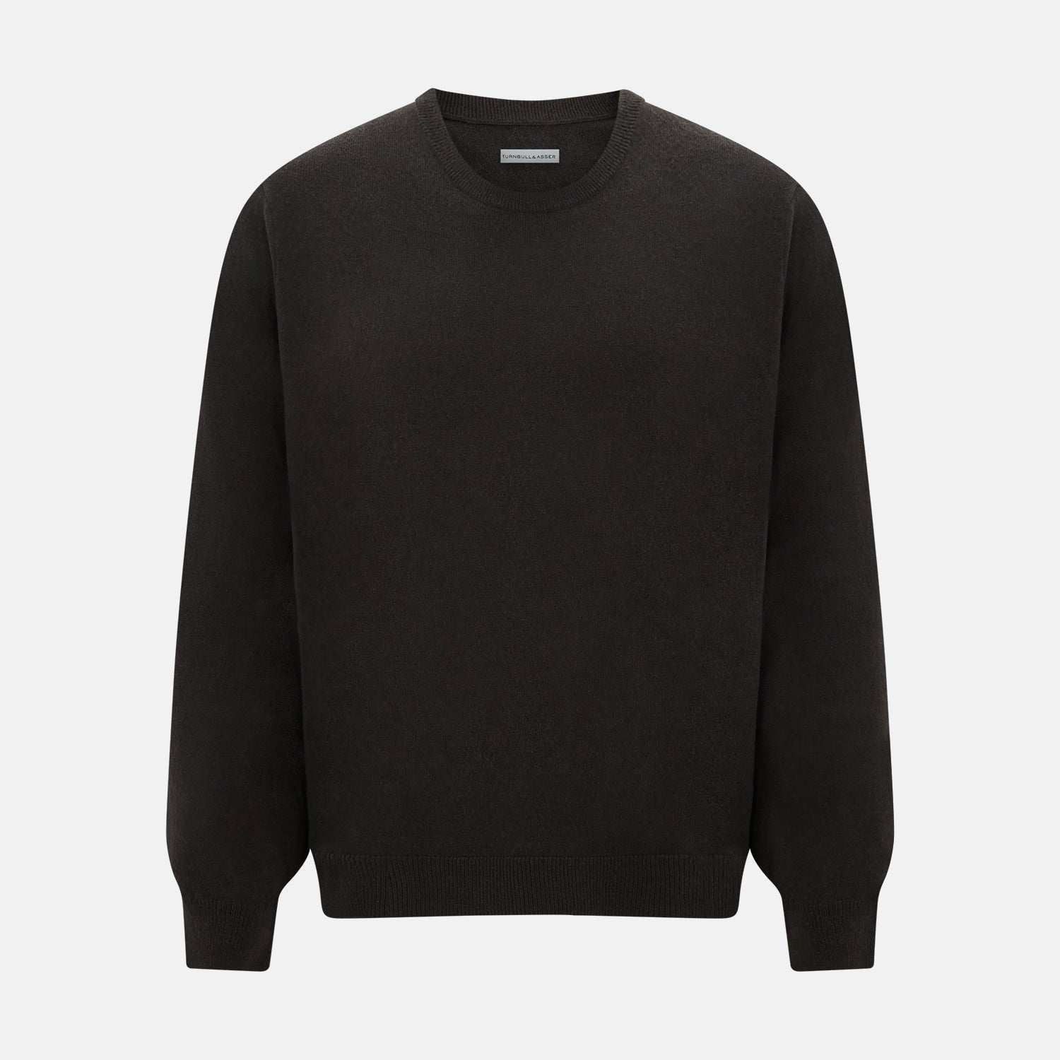 View 1 of product Brown Cashmere Round Neck Jumper