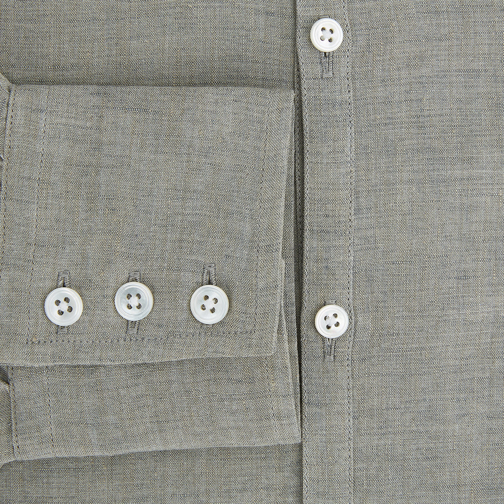 Flint Grey Linen Westminster Shirt