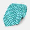 View 1 of product Turquoise Flower Patterned Printed Silk Tie