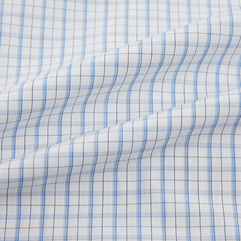 Sky Blue Combination Graph Check Mayfair Shirt