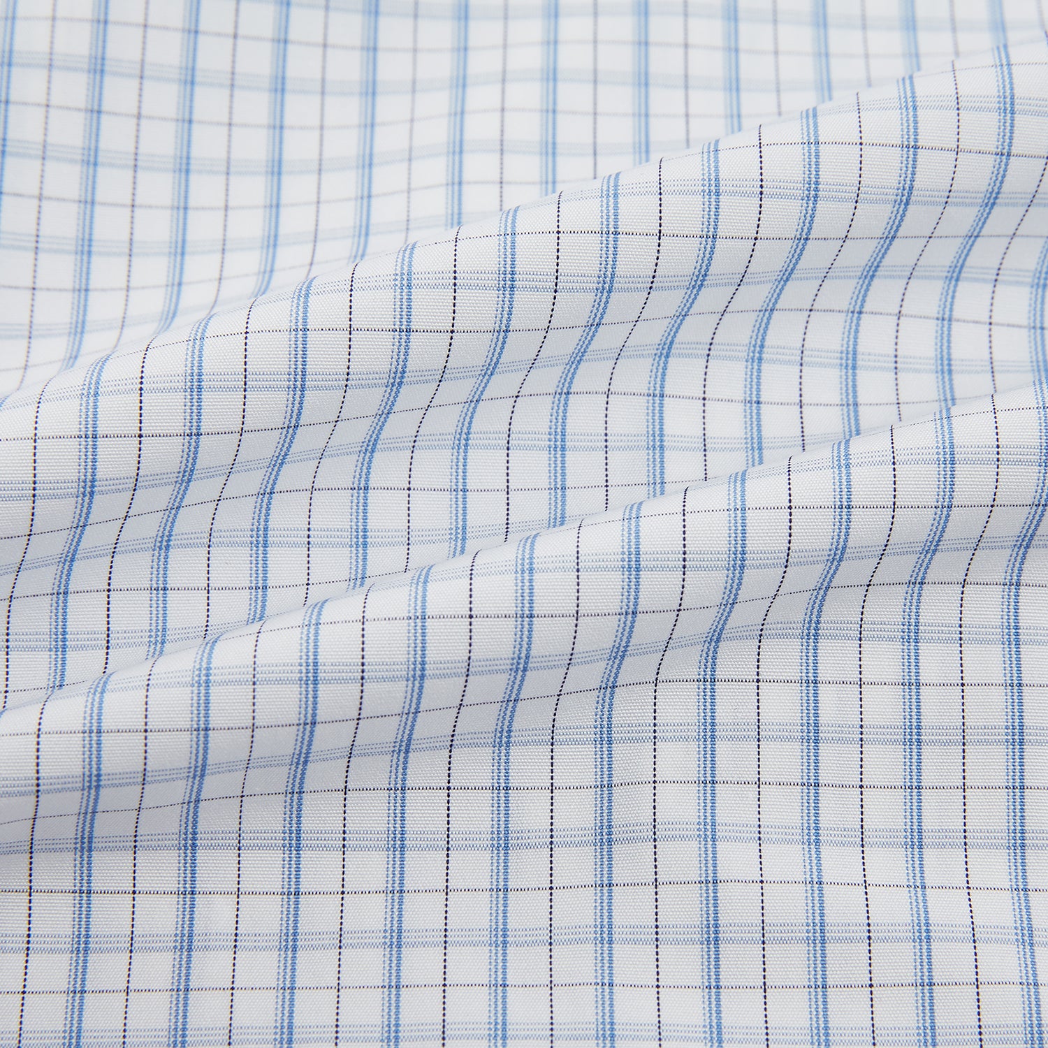 View 6 of product Sky Blue Combination Graph Check Mayfair Shirt