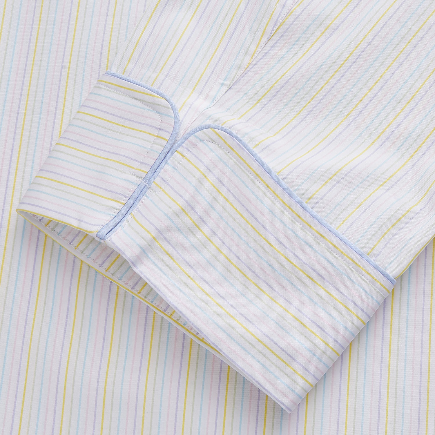 View 2 of product Yellow Multi Stripe Cotton Quin Pyjama Set