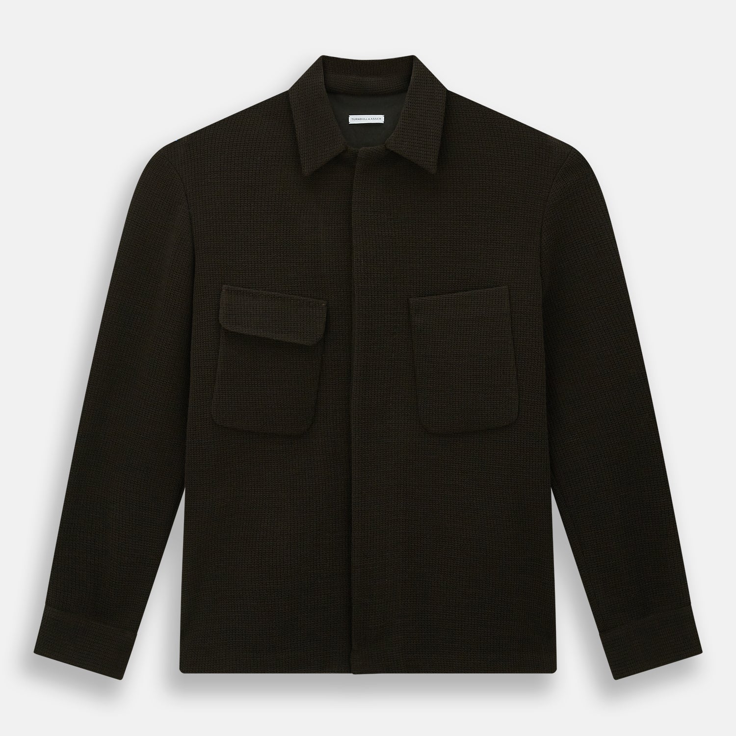 View 1 of product Dark Chocolate Greenwich Knitted Overshirt