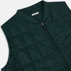 View 2 of product QUILTED VEST ZIP PKTS,BACK WAIST STRAPS FOREST GRN