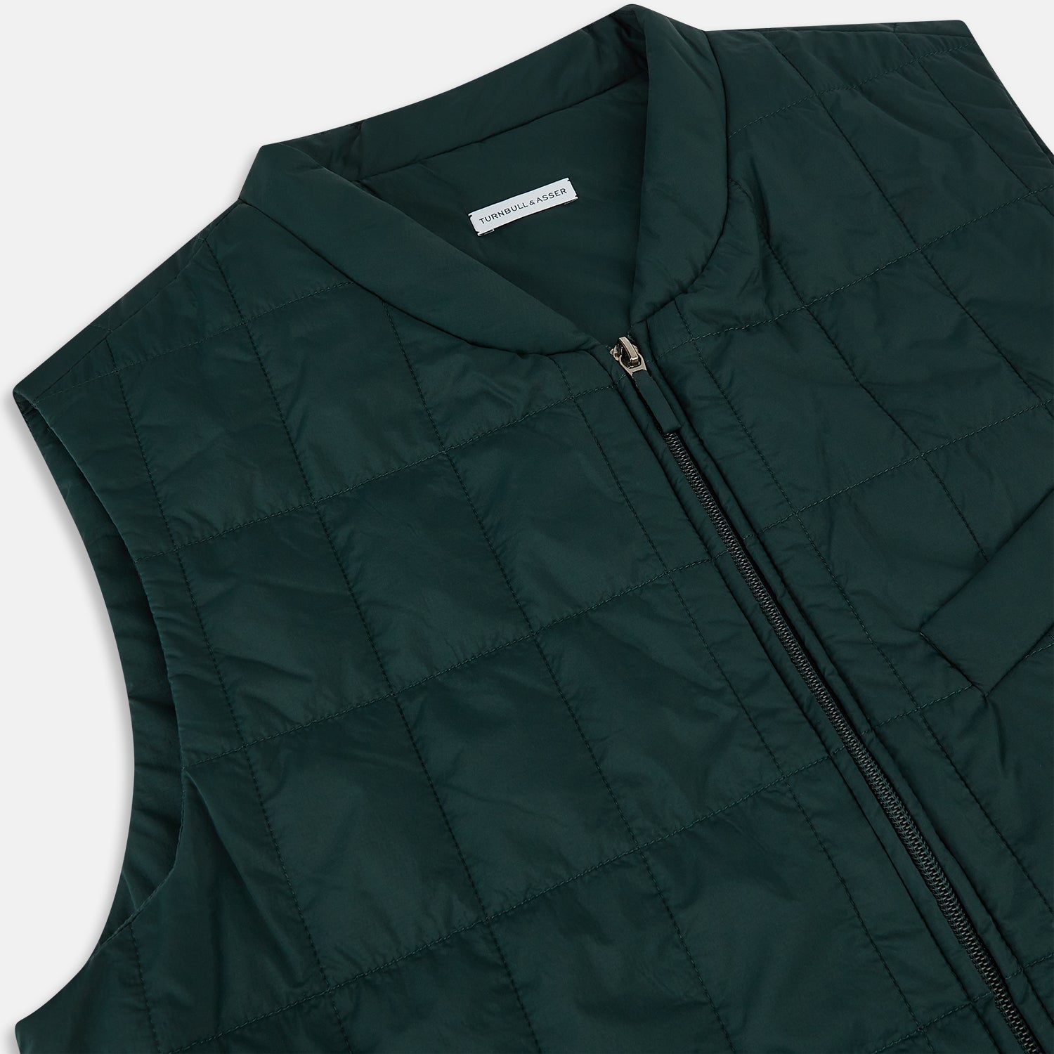 View 2 of product QUILTED VEST ZIP PKTS,BACK WAIST STRAPS FOREST GRN