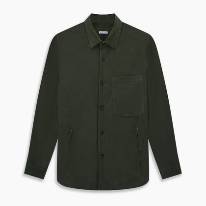 Olive Corduroy Hampstead Overshirt Image 7