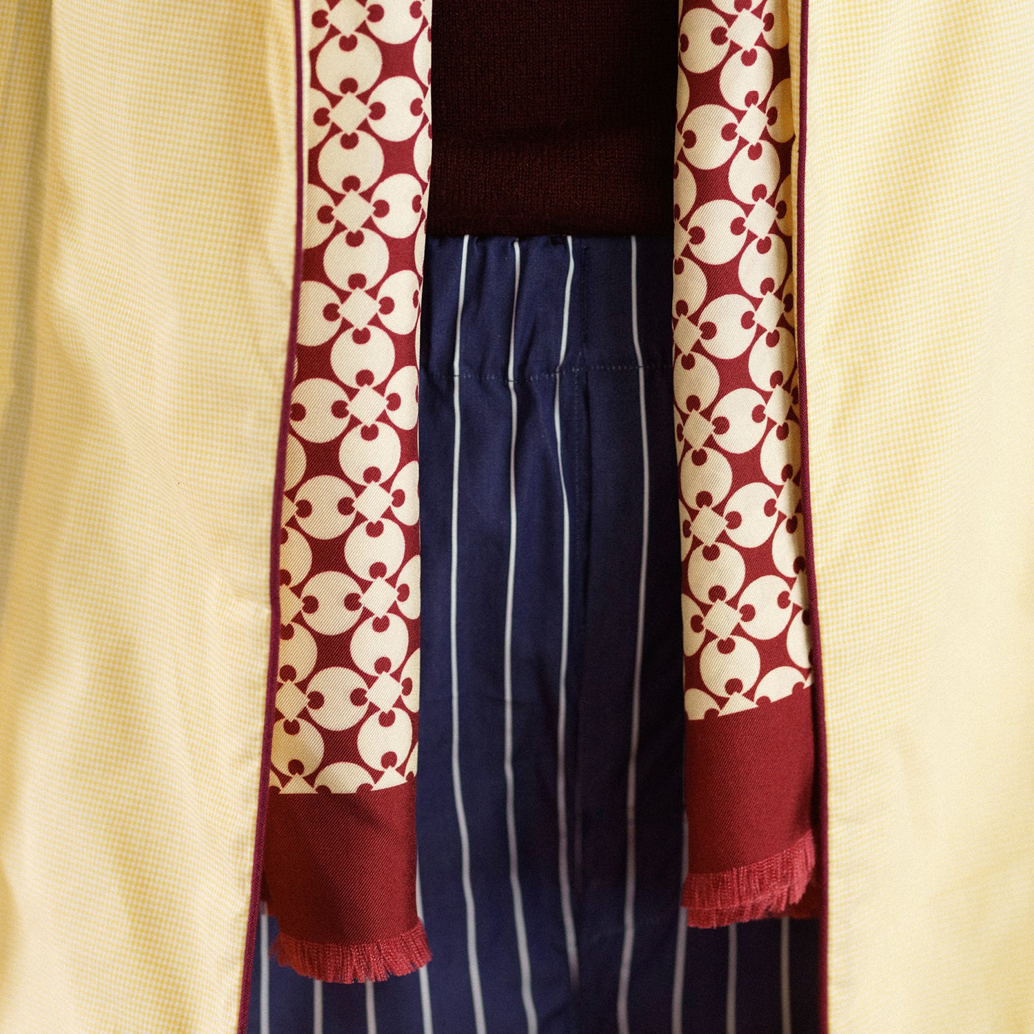 View 3 of product Navy Stripe Modern Pyjama Trousers