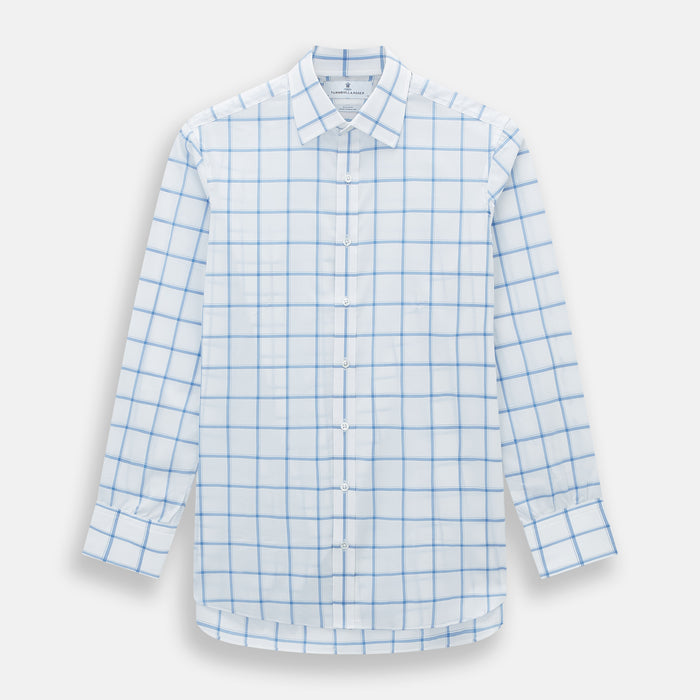 Colony Blue Grid Check Mayfair Shirt