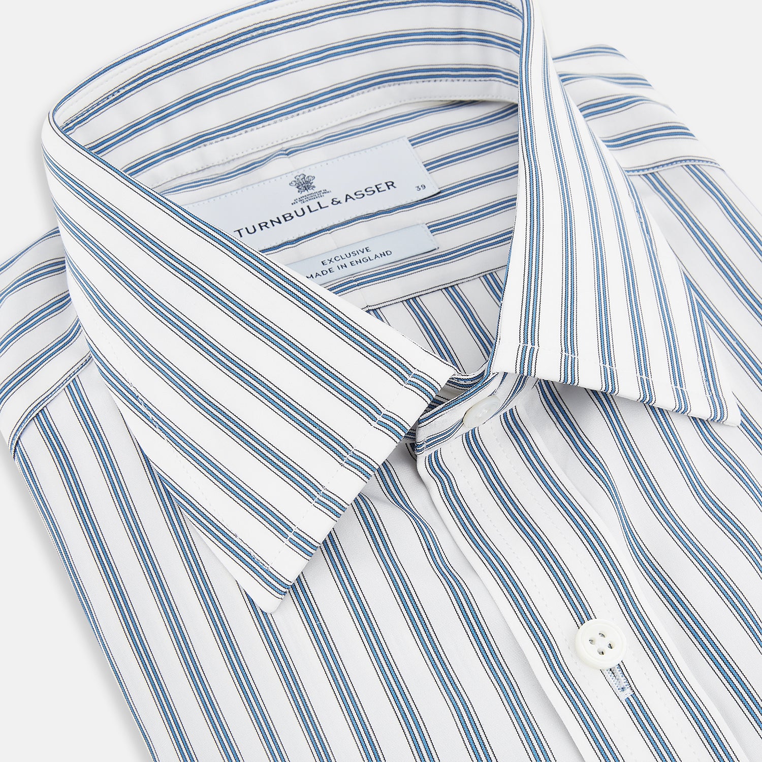 View 2 of product Blue Multi Wide Track Stripe Mayfair Shirt