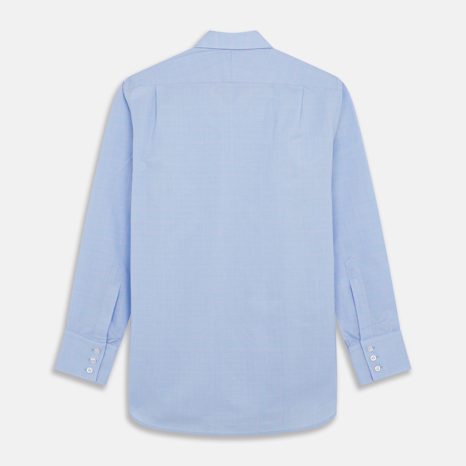 View 3 of product Blue and Pink Prince of Wales Check Mayfair Shirt