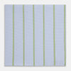 View 1 of product Hand Rolled Light Green Track Stripe Handkerchief