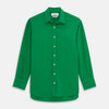 View 1 of product Green Sandwashed Silk Regular Fit Mayfair Shirt
