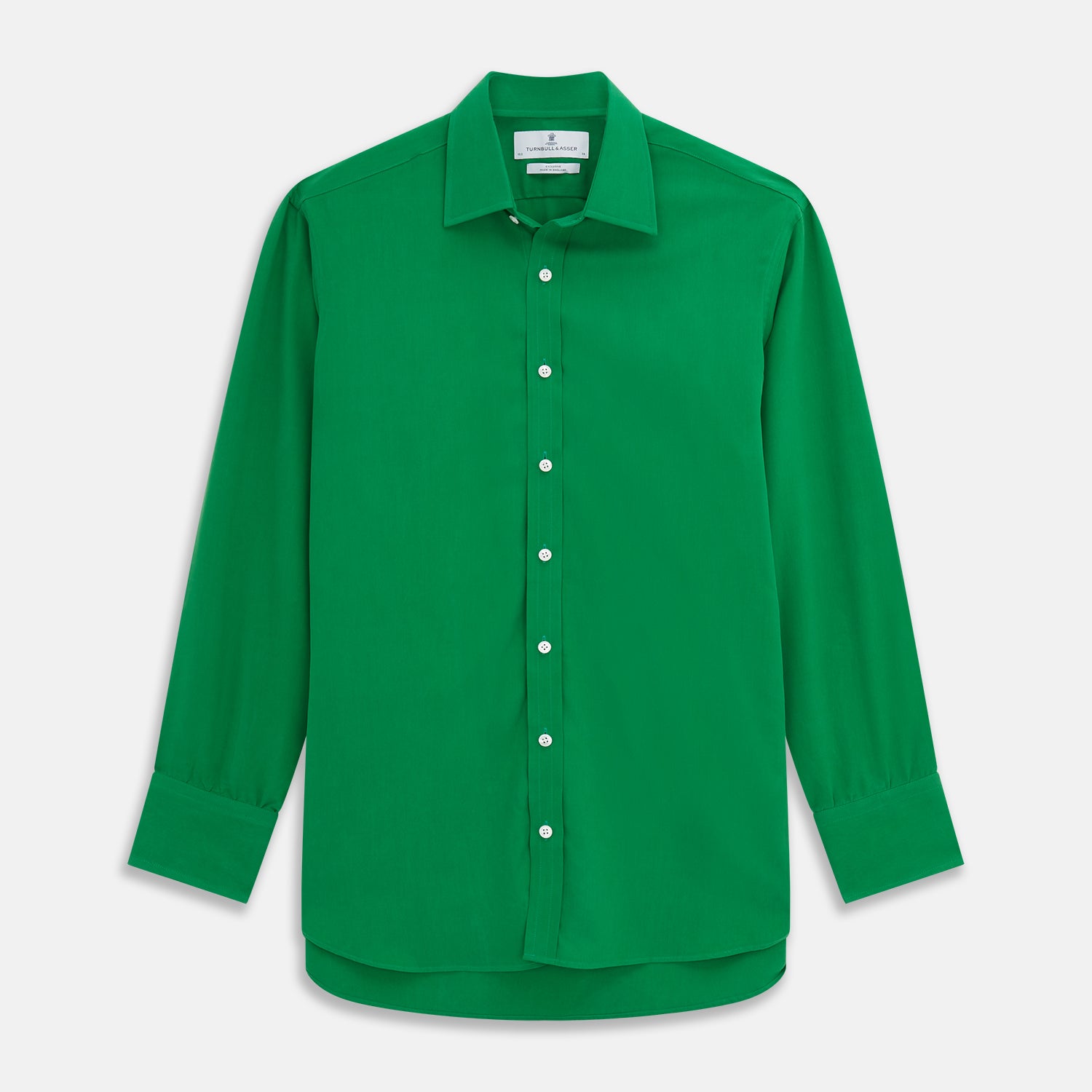 View 1 of product Green Sandwashed Silk Regular Fit Mayfair Shirt