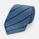 Blue and Navy Blazer Stripe Silk Tie