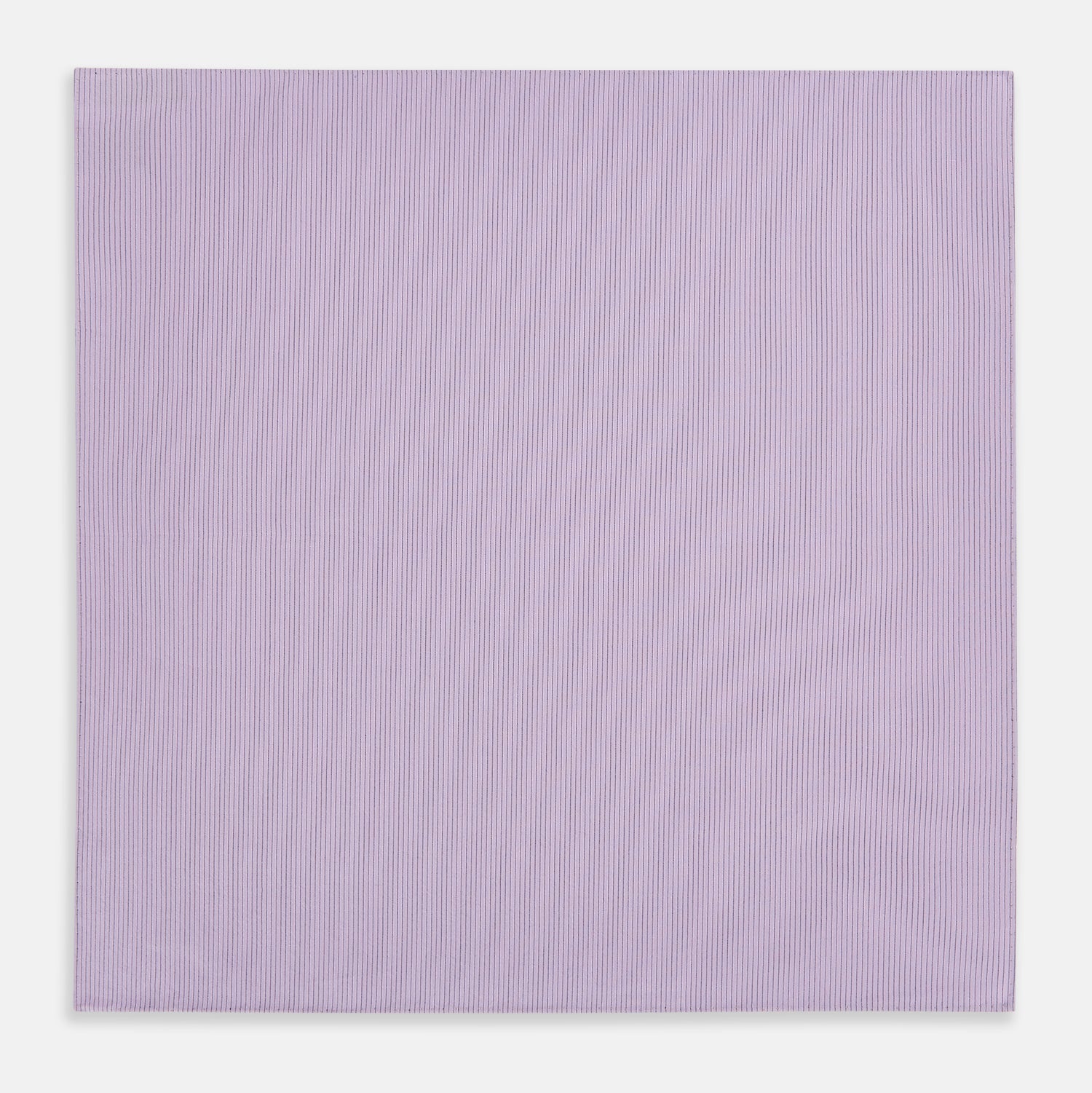 View 3 of product Lilac Pinstripe Hand-Rolled Handkerchief
