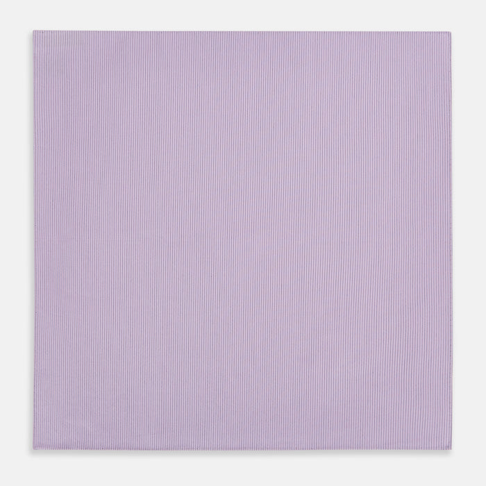 Lilac Pinstripe Hand-Rolled Handkerchief Image 2