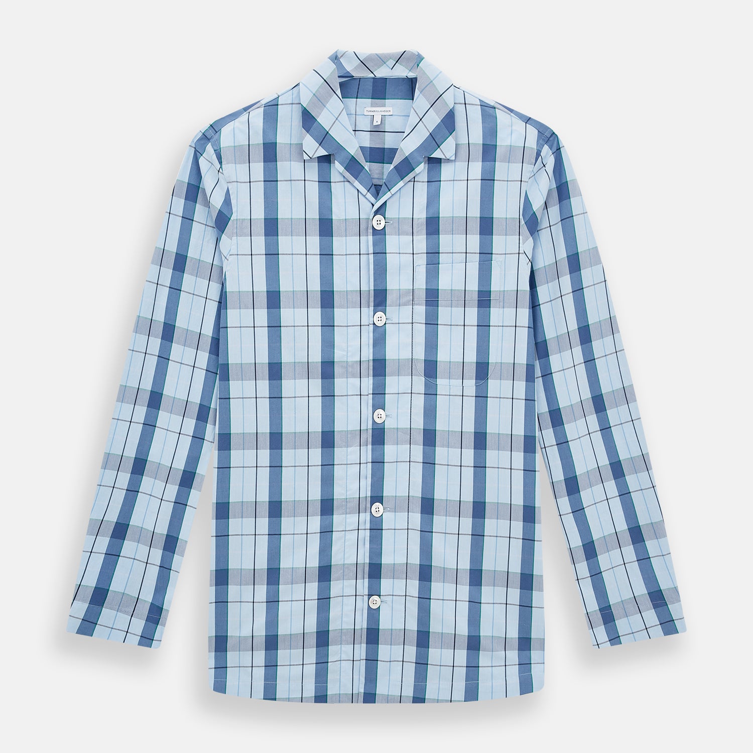 View 1 of product Blue Multi Check Pyjama Shirt