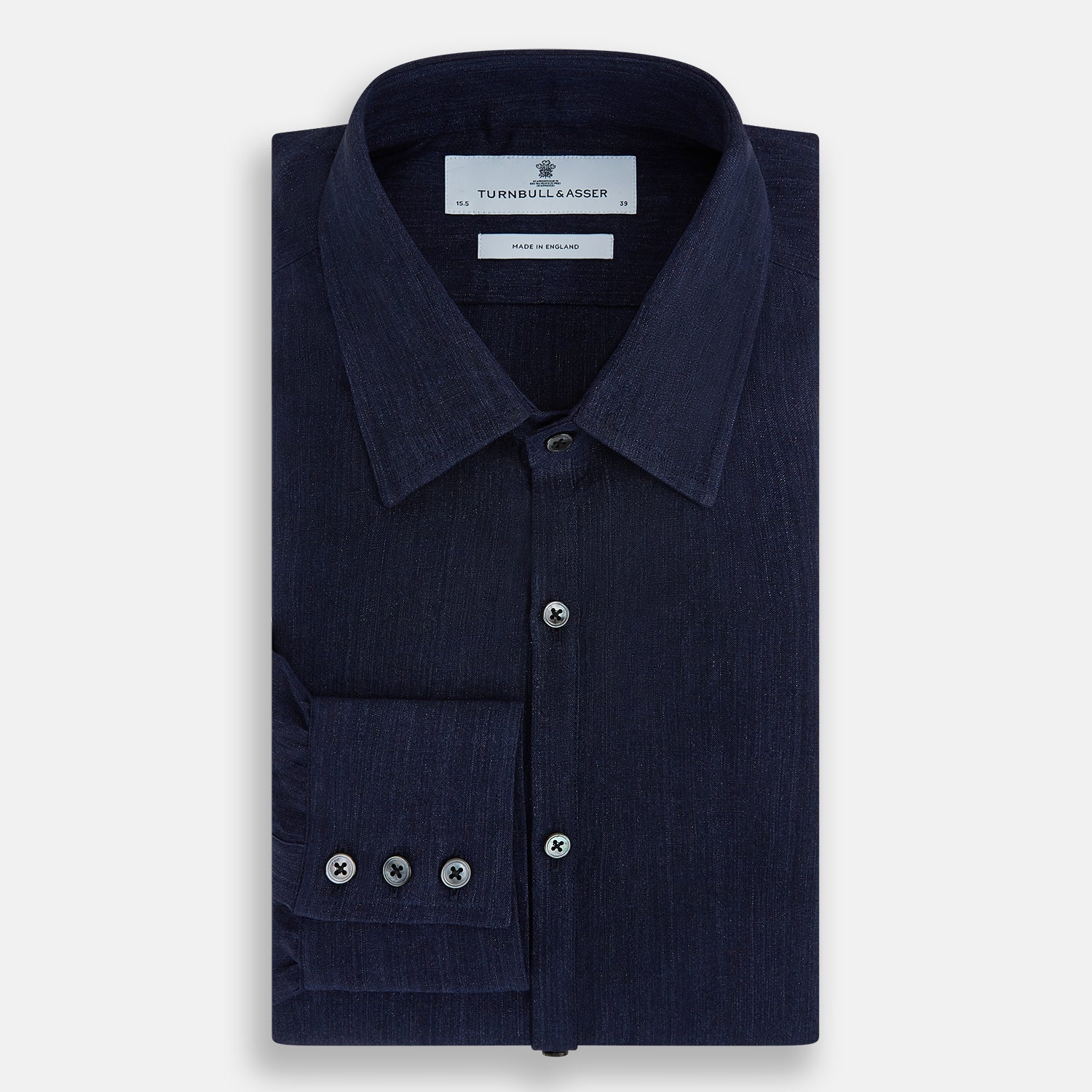 View 5 of product Navy Linen Westminster Shirt