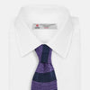 View 2 of product KNITTED STRIPE PURPLE TIE