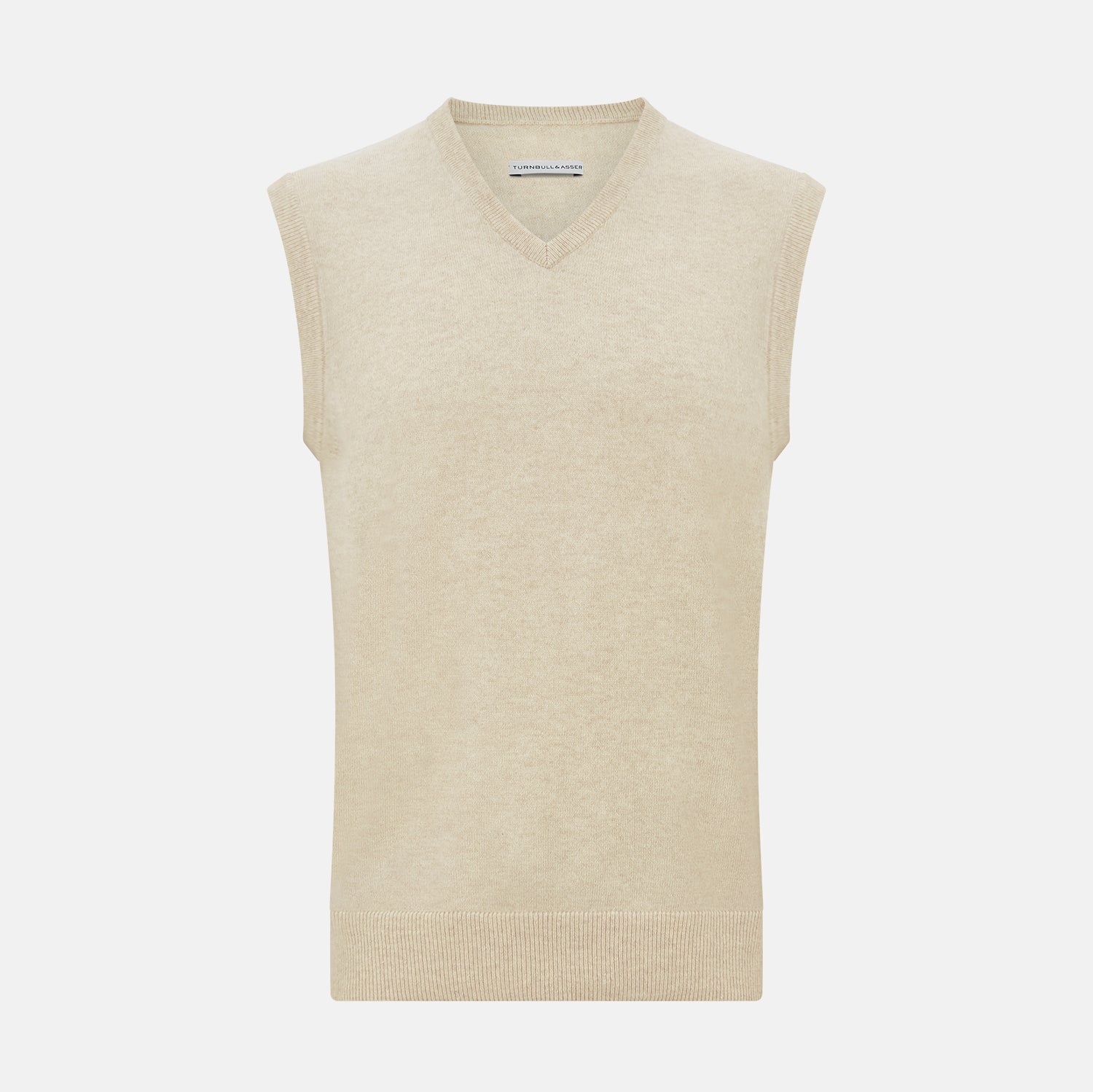 View 1 of product Cream Cashmere V-neck Vest