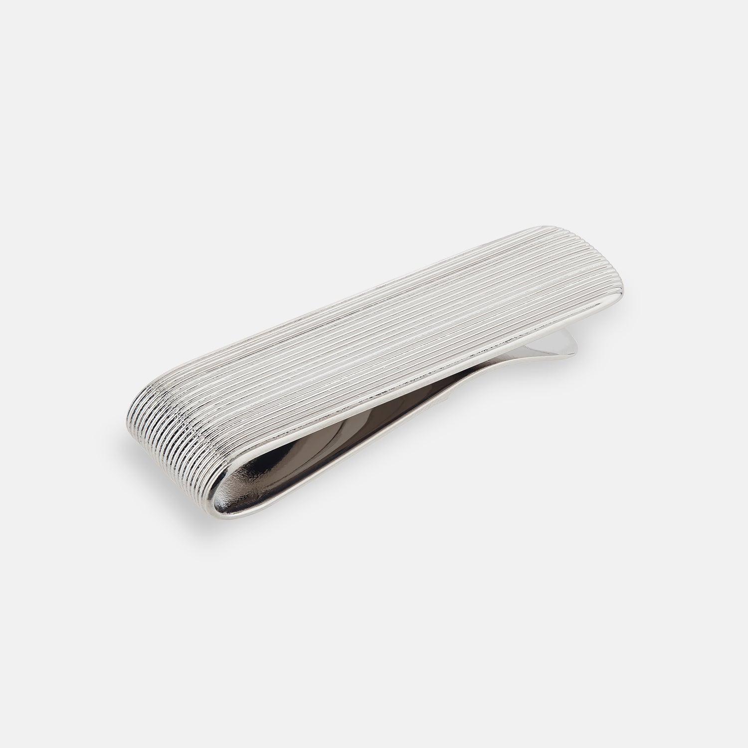 View 1 of product Silver Striped Money Clip