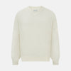 View 7 of product Cream Fine Merino V-Neck Jumper