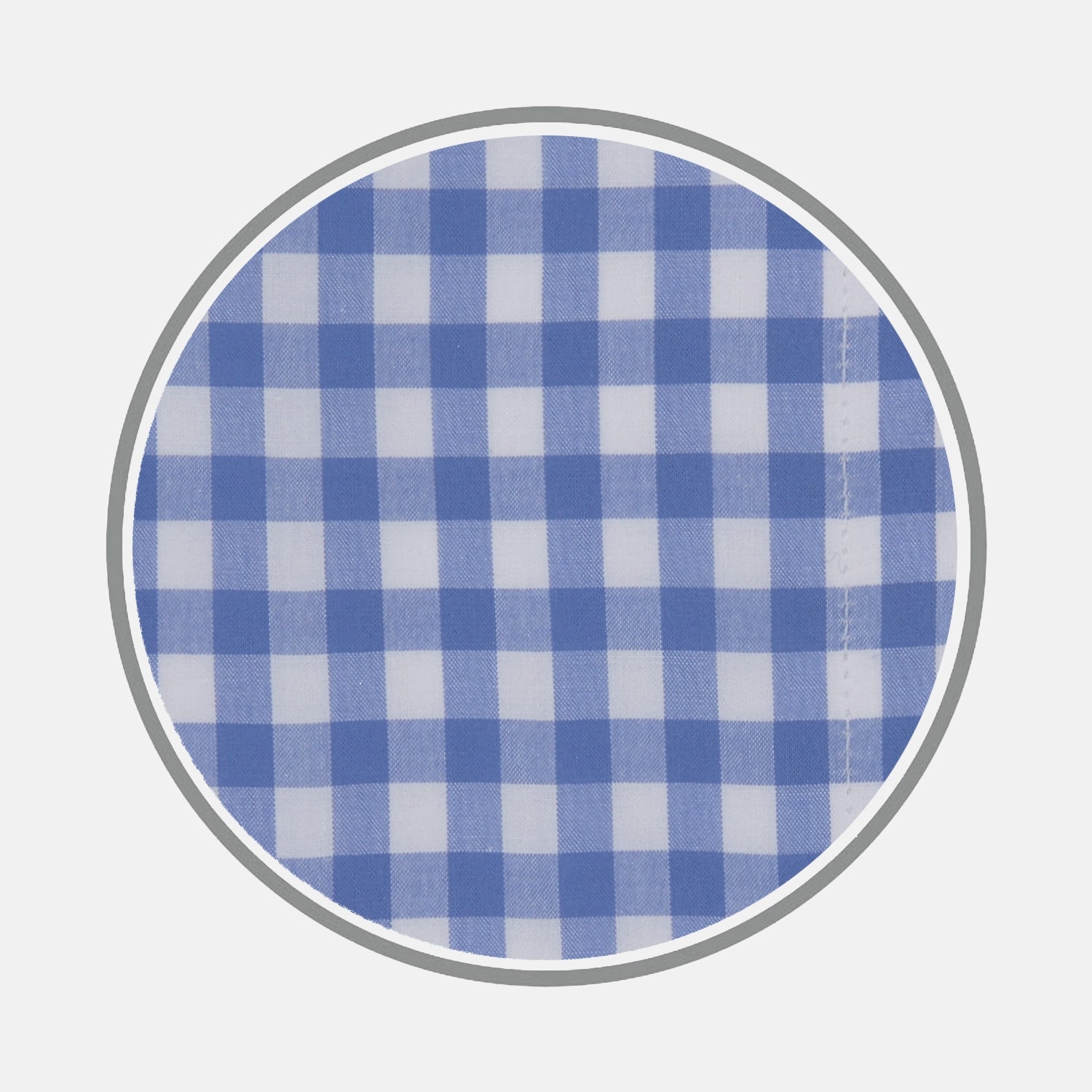 View 1 of product Blue Wide Gingham Check Cotton Fabric