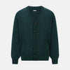View 1 of product Green Melange Cashmere Cardigan