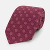 View 1 of product Burgundy Medallion Printed Silk Tie