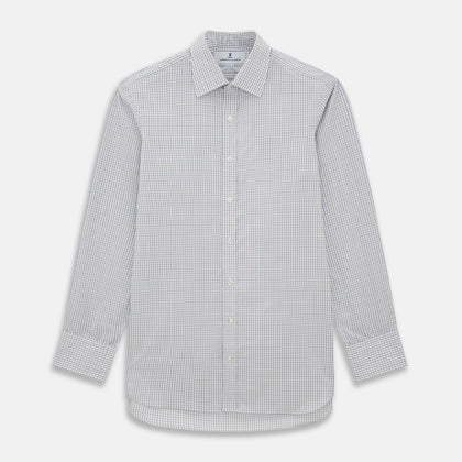 Sky Blue Multi Graph Check Shirt Image 6