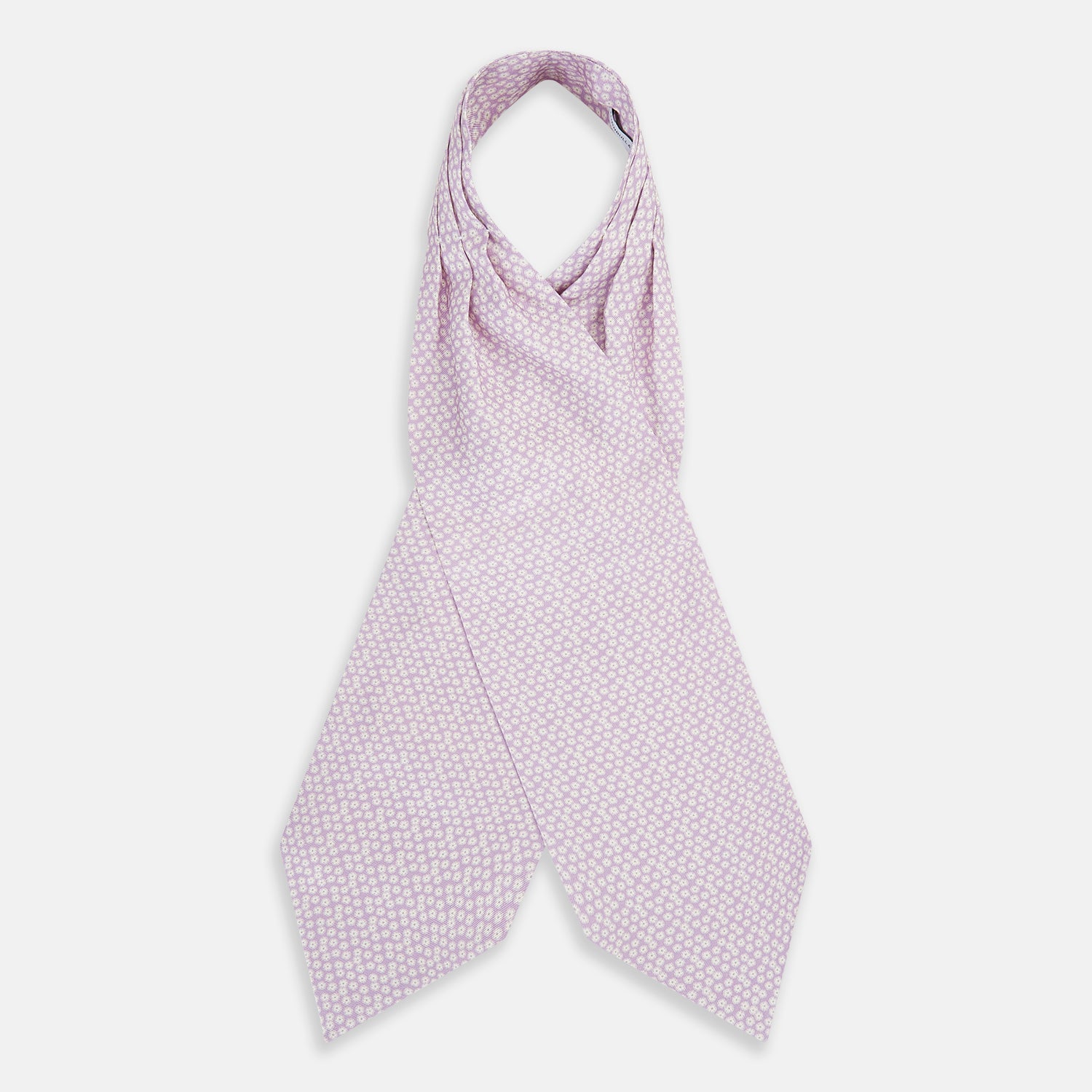 View 2 of product Lilac Flower Patterned Silk Cravat