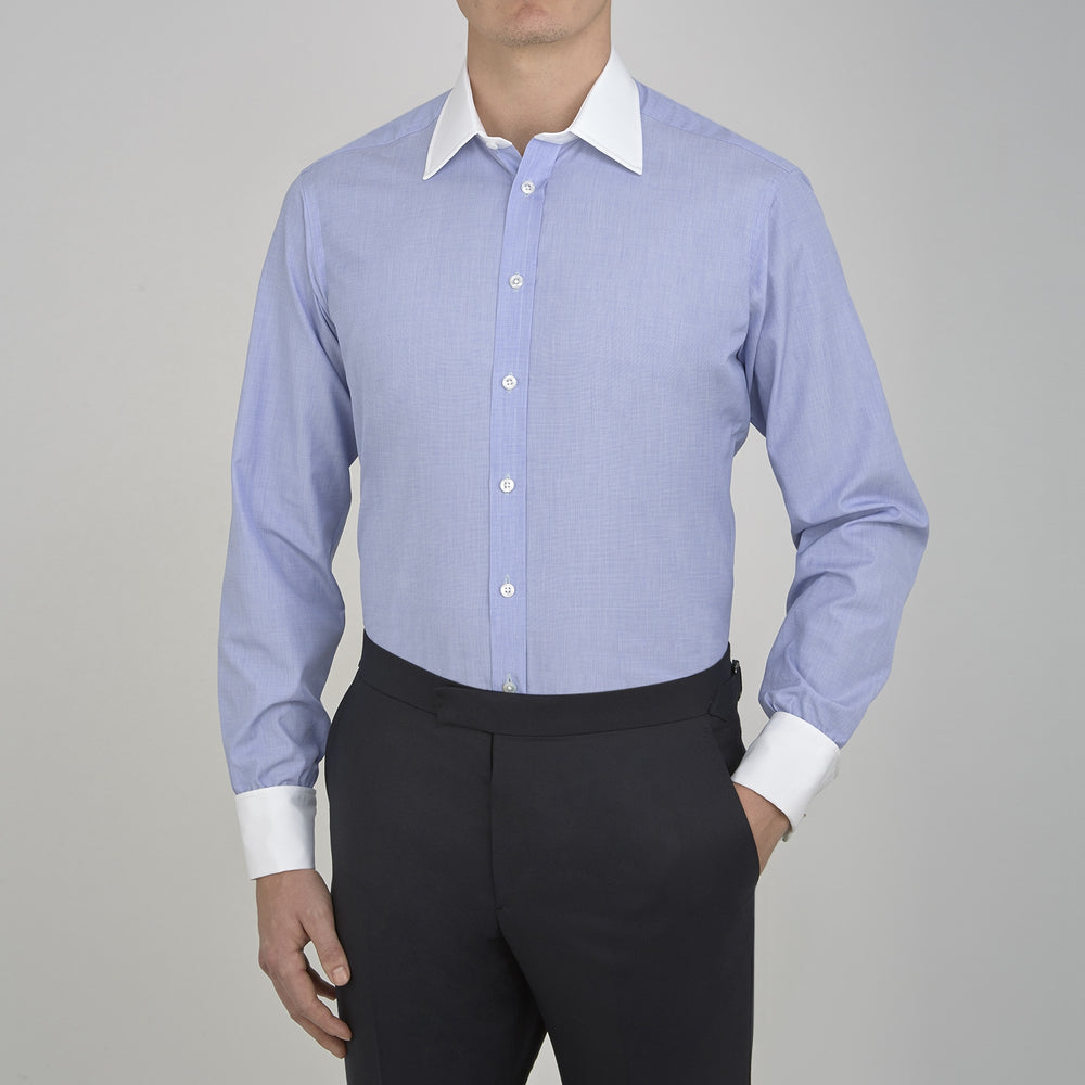 The Wall Street Shirt with White T&A Collar as seen on Gordon Gekko