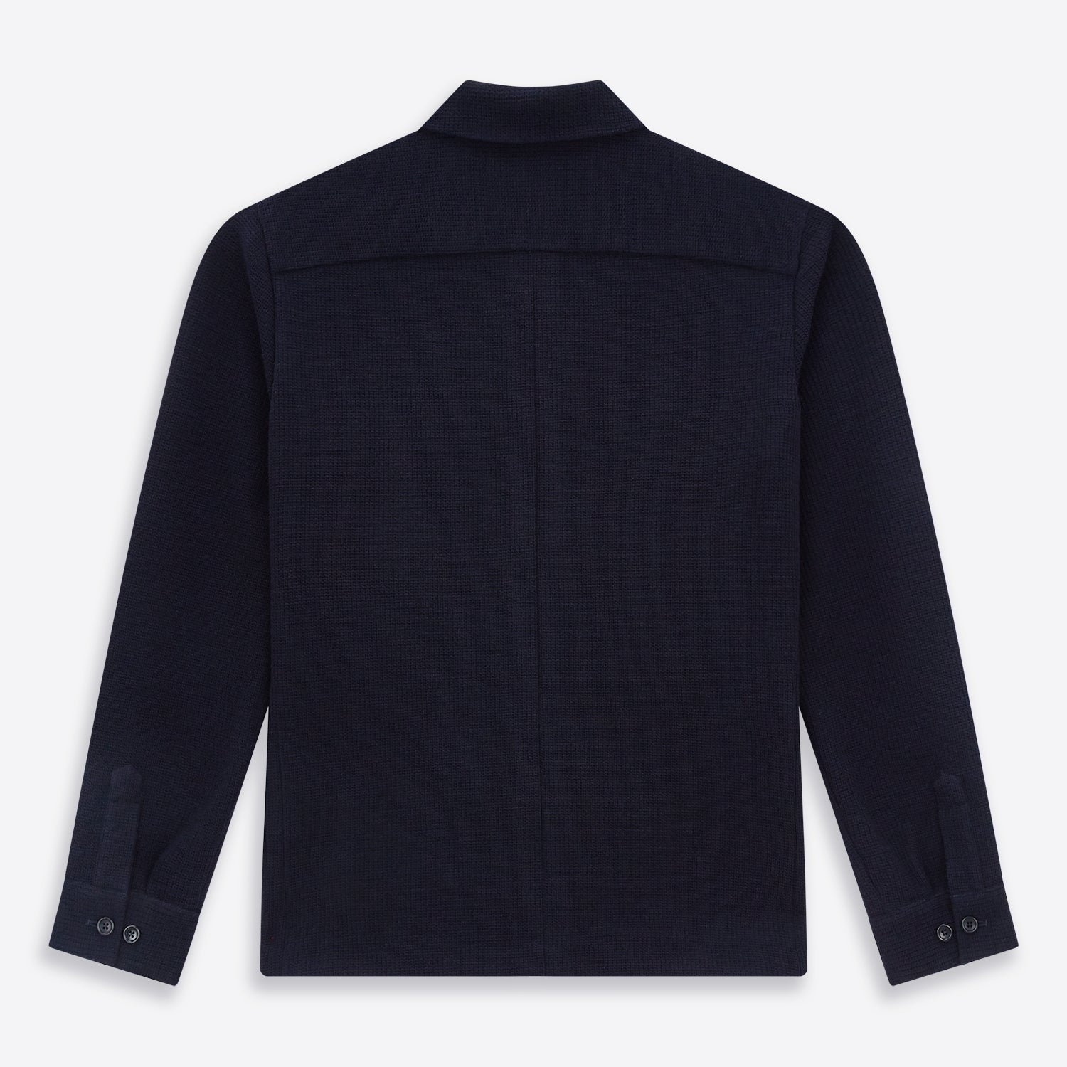 View 3 of product Navy Greenwich Knitted Overshirt