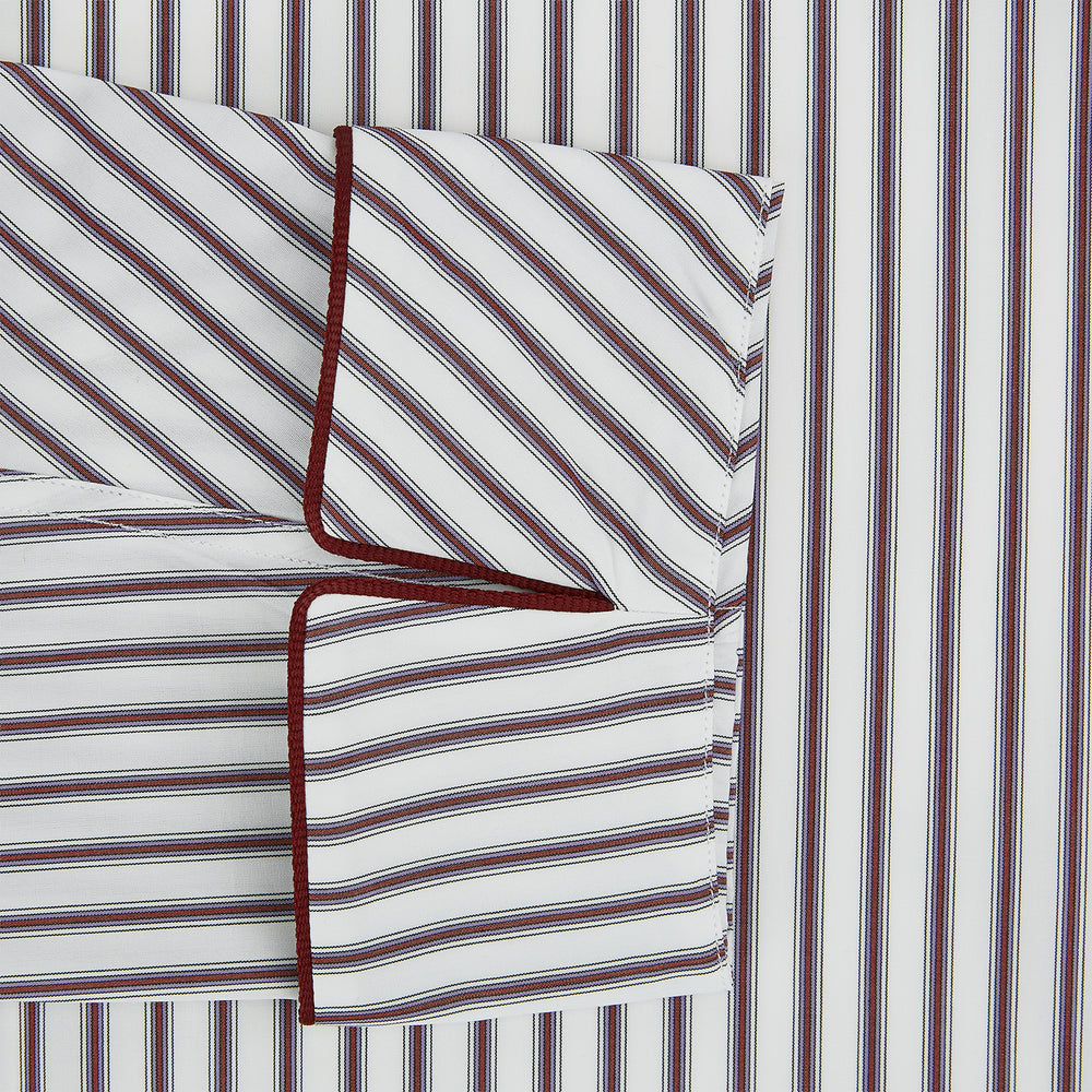 Burgundy Multi Stripe Winston Gown