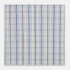 View 3 of product Blue and Navy Multi Check Hand-Rolled Handkerchief
