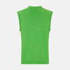 View 3 of product Lime Green Fine Merino V-Neck Vest