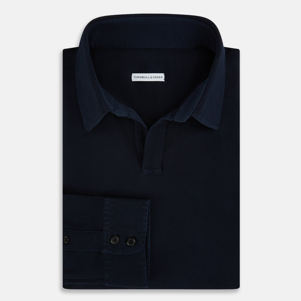 Navy Rugby Polo Shirt