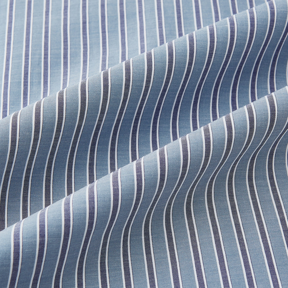 Steel Grey Ticking Stripe Mayfair Shirt