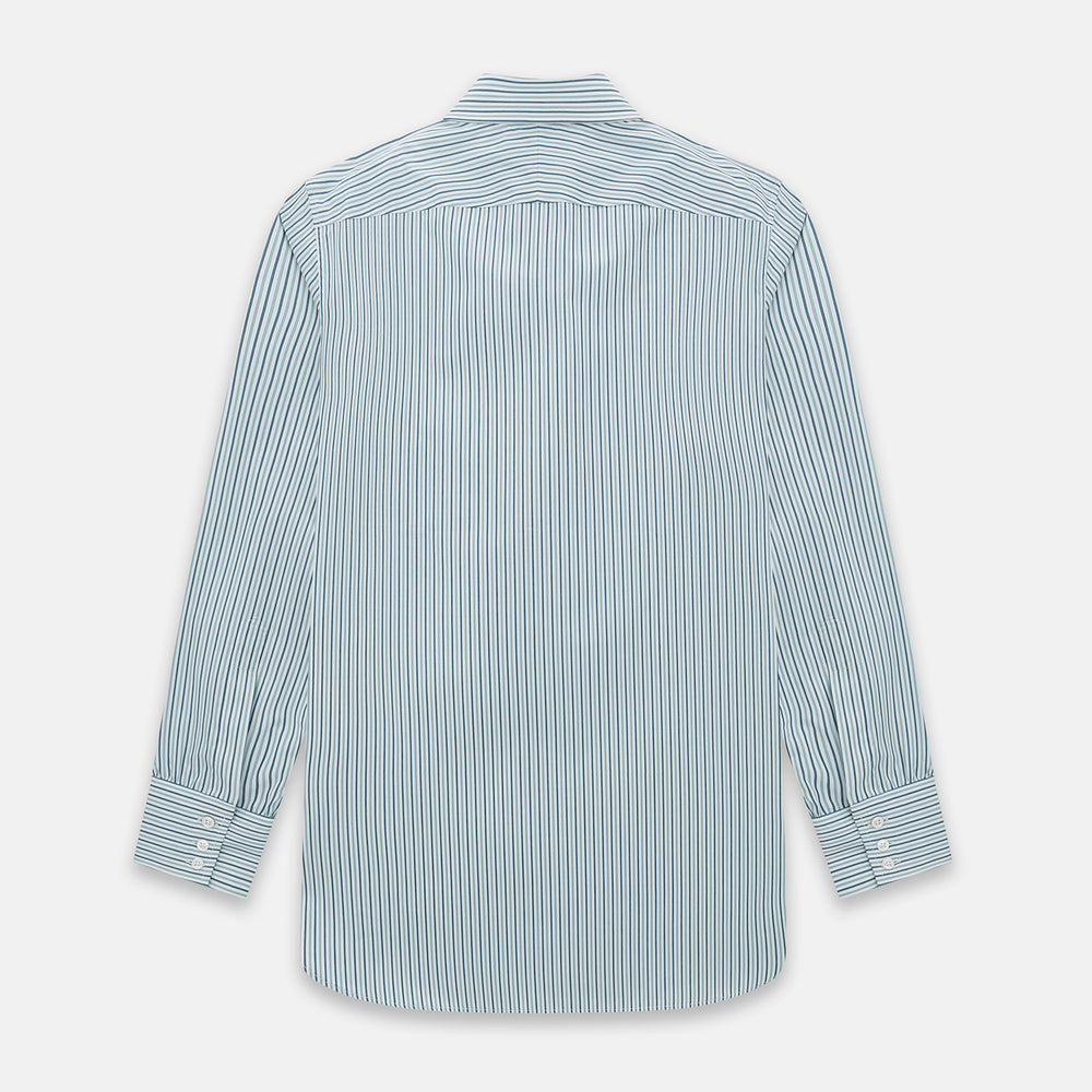GREEN DOUBLE STRIPE WESTMINSTER SHIRT