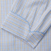 View 3 of product Blue and Yellow Check Poplin Cotton Dressing Gown