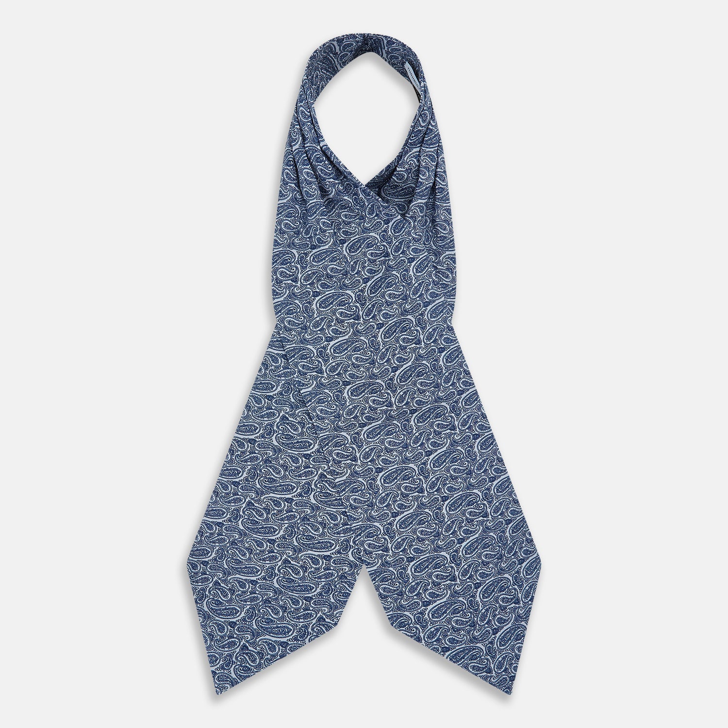 View 2 of product Pale Blue Paisley Silk Cravat